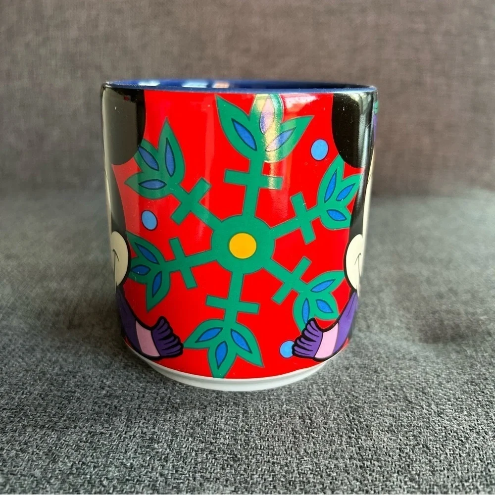 Disney Colorful Coffee Mug, Minnie Mouse, Red, Blue, 11 oz